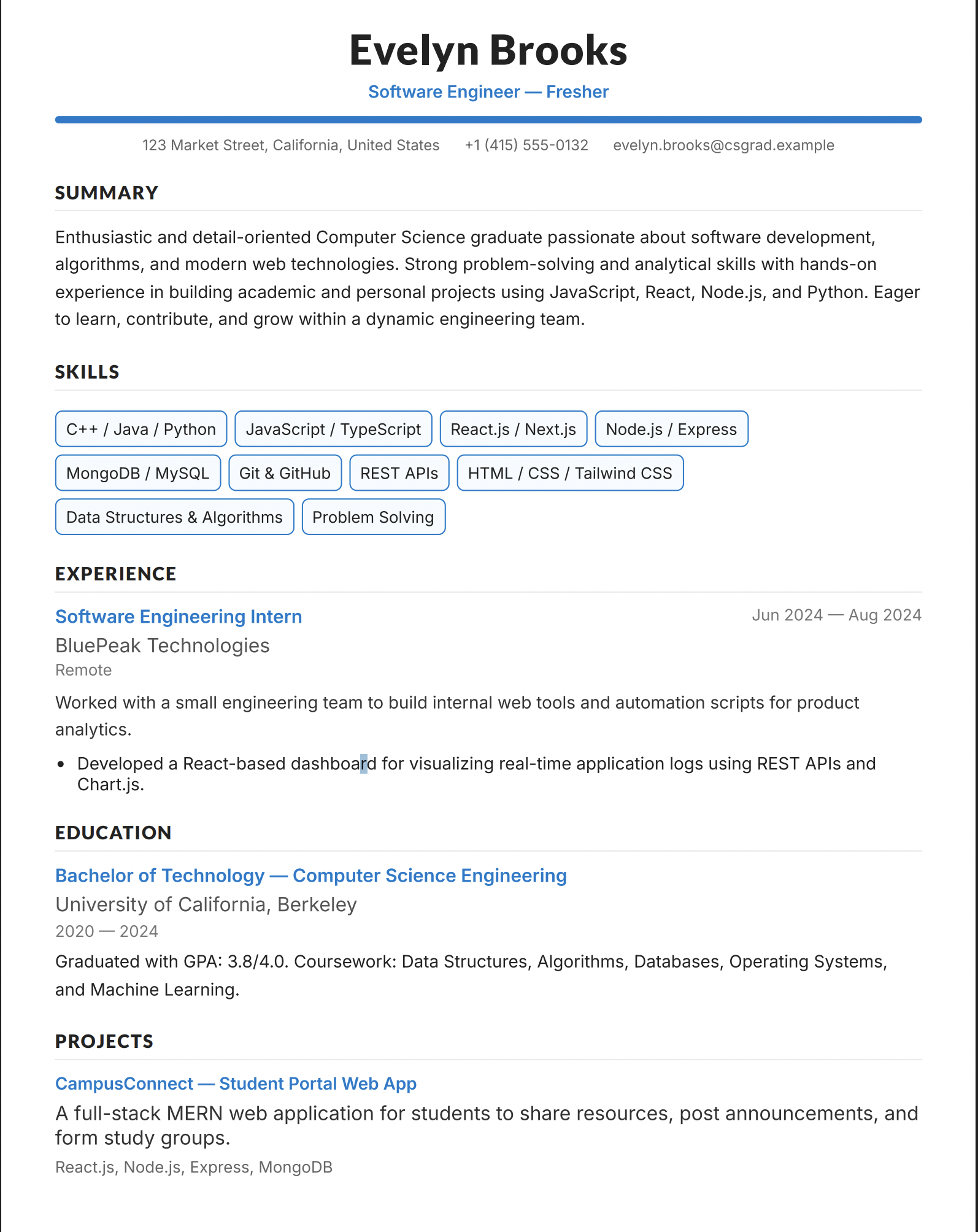 Classic (ATS-friendly)